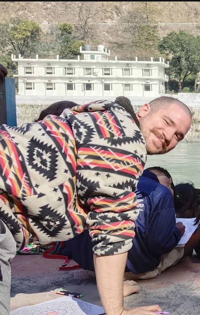 Sul ghat del Gange a Rishikesh