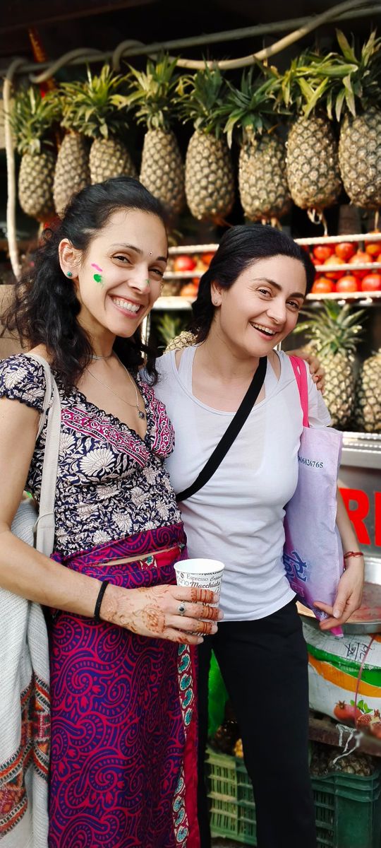 Due donne del cerchio in India